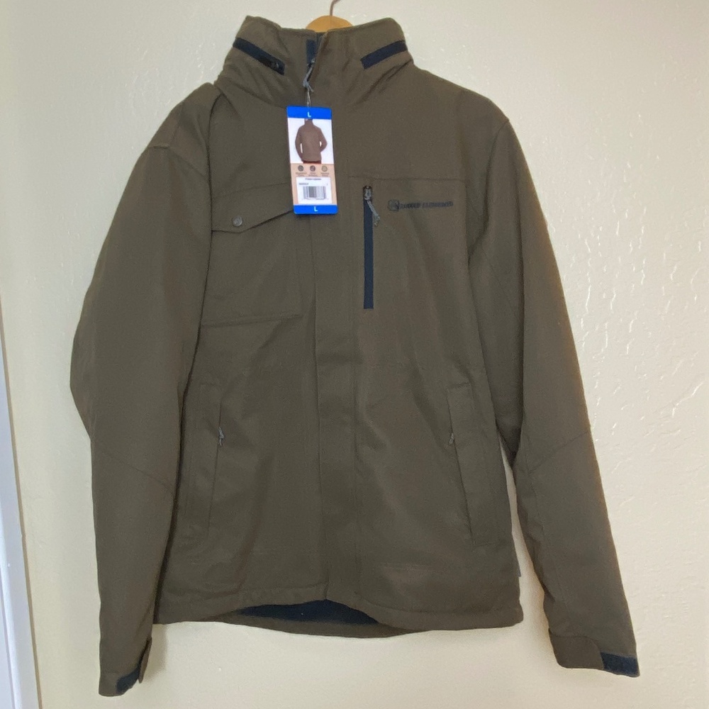 Rugged Elements Tech Jacket Men's Size Large  Saddle Color NWT